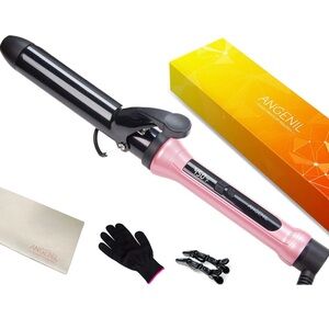 Pink Beach Wave Hair Curling Iron